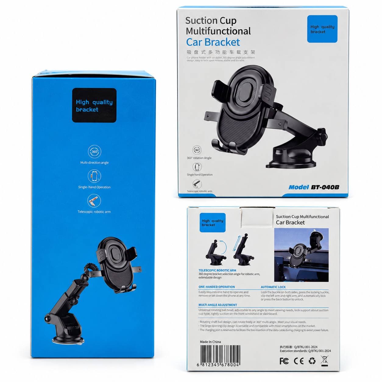 BT-040B Telefon holder plasmass