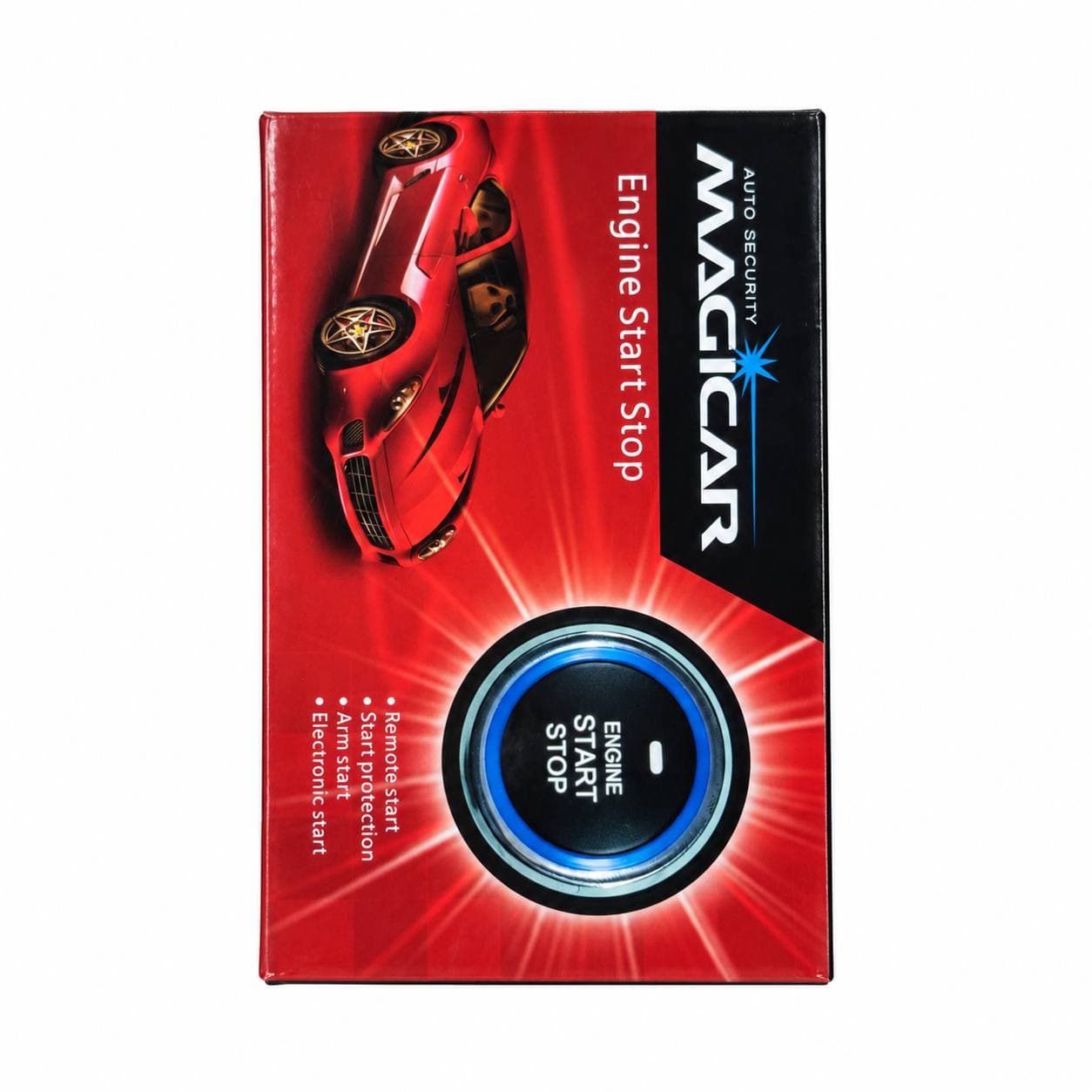 Magicar Start/Stop qizil knopkasi – avtomobil uchun push start tizimi